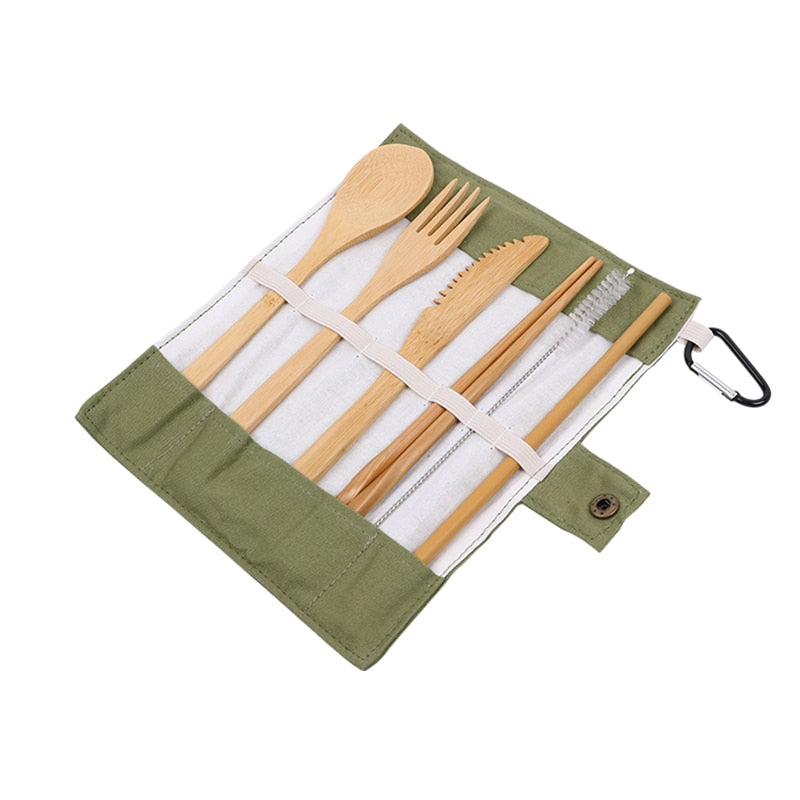 Bamboo Cutlery To Go Set